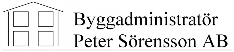 Byggadministratör Peter Sörensson AB logotyp